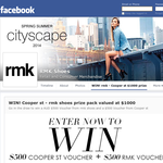 Win a $500 'RMK' voucher & a $500 'Cooper St' voucher!