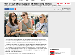 Win a $500 shopping spree at Dandenong Market