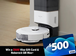 Win a $500 Visa Gift Card & Roborock Q8 Max+
