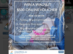 Win a $500 Walnut online voucher!