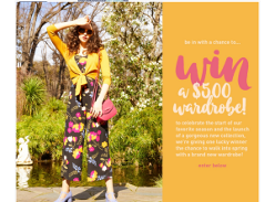 Win a $500 Wardrobe