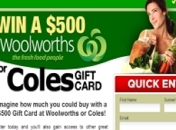 Win a $500 Woolworths or Coles Voucher