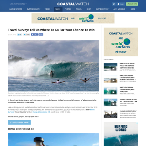 Win a $500 World Surfaris Travel Voucher and an Ehang Ghostdrone 2.0