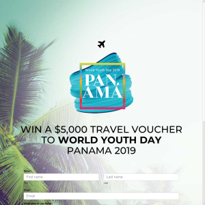Win a $5000 Travel voucher to World Youth Day Panama 2019