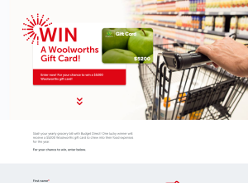 Win a $5200 Woolworths gift card