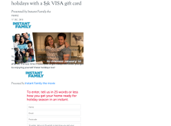 Win a $5k VISA gift card