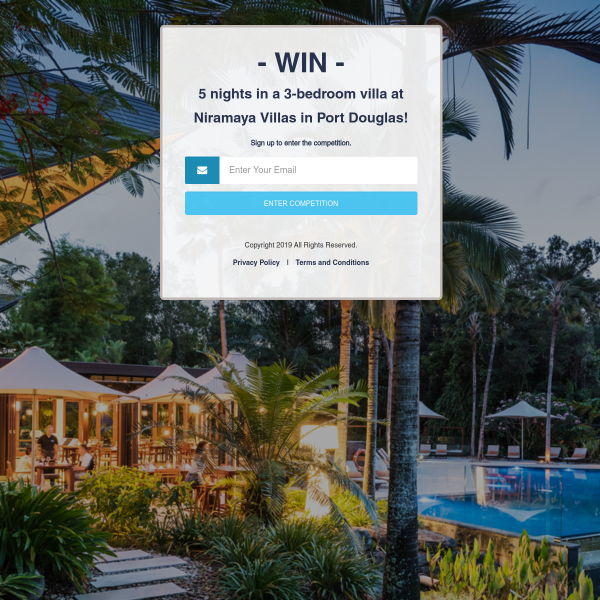 Win a 5N Stay at Niramaya Villas & Spa