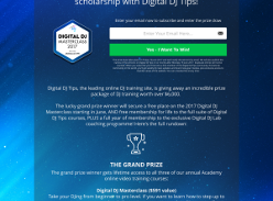 Win a $6,000 DJ training scholarship!