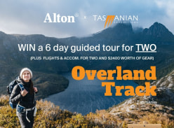 Win a 6-Day Guided Tour on the Overland Track for 2 & $2,400 of Gear