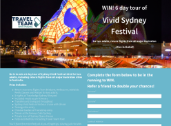 Win a 6 day tour of Sydney Vivid Festival 2018 for two adults
