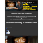 Win a 6-month cinema Gold Card for Reading Cinemas Epping!