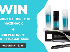 Win a 6 Month Supply of Hairhack + a GHD Hair Straightener