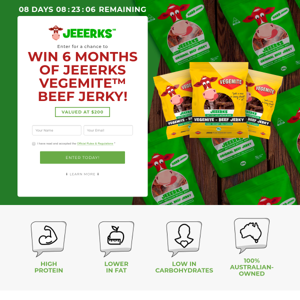 Win a 6-Month Supply of Jeeerks