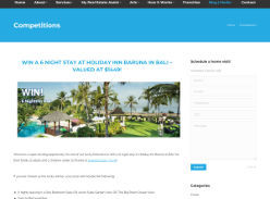 Win a 6 night stay at Holiday Inn Baruna in Bali