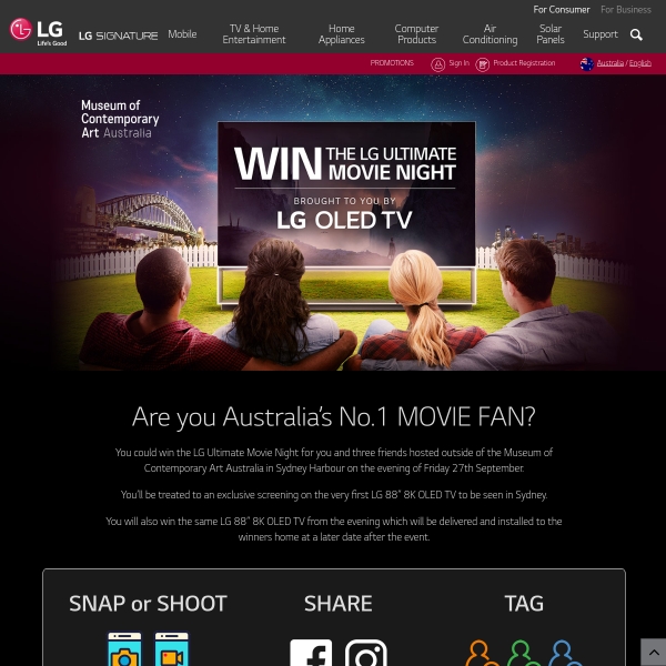 Win a $60,000 TV and Trip to Sydney