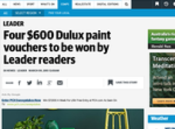 Win a $600 Dulux paint voucher