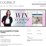 Win a 64GB Apple iPhone 6 Plus + 'Cooper St' vouchers to be won! - Cooper St