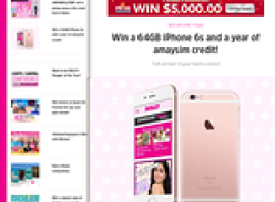 Win a 64GB iPhone 6S & a year of amaysim credit!