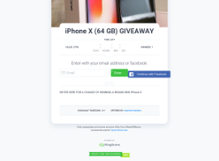 Win a 64GB iPhone X worth US $798