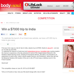 Win a $7,000 trip to India!