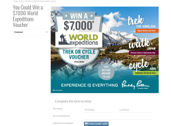 Win a $7,000 World Expeditions Voucher