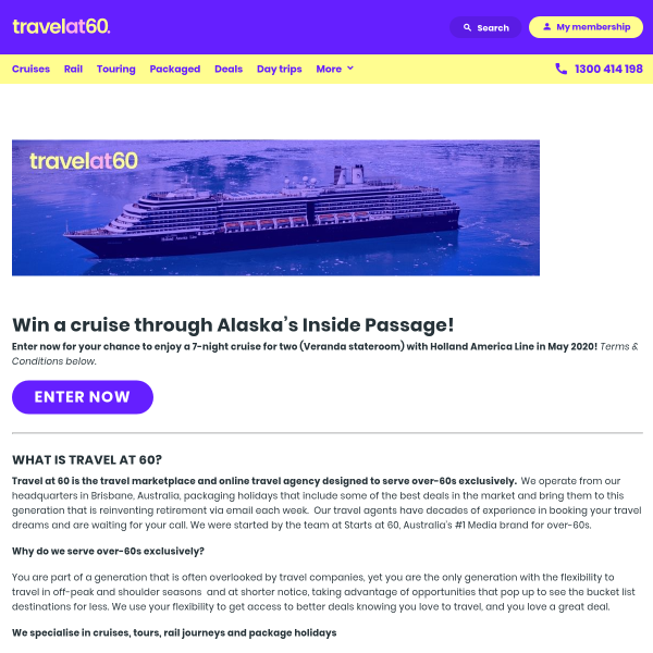 Win a 7-Night Alaska Cruise