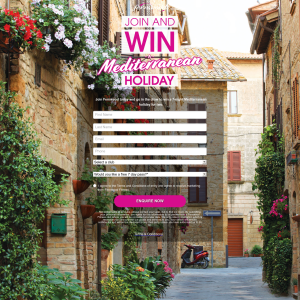 Win a 7-night Mediterranean holiday for two