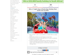 Win a 7 night stay at North Star Holiday Park 