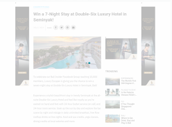 Win a 7N Stay at Double-Six Luxury Hotel in Bali for 2 Worth $5,462