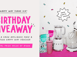 Win a $800 Smeg Appliance Pack and a $500 Happy Way Gift Card
