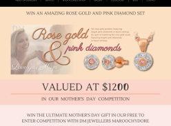 Win a 9ct rose & white gold pendant + rose gold studs!