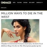 Win a "A Million Ways To Die In The West prize pack" - Cinemazzi