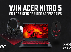 Win a Acer Nitro 5 or 1 of 5 Sets of Nitro Accessories