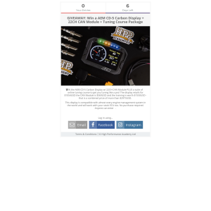 Win a AEM CD-5 Carbon Display worth $2973USD