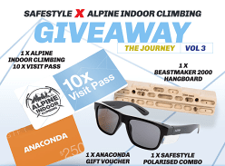 Win a Alpine Indoor Climbing 10 Visits + more