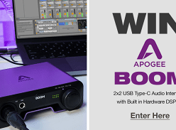 Win a Apogee BOOM USB 2 in 2 out Audio Interface