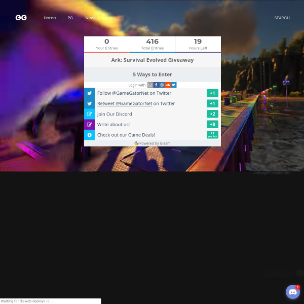 Win a Ark Survival Evolved Steam Key