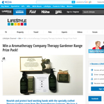 Win a Aromatherapy Company Therapy Gardener Range Prize Pack! 