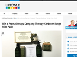 Win a Aromatherapy Company Therapy Gardener Range Prize Pack! 