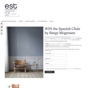 Win a Børge Mogensen Spanish Chair