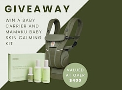 Win a Baby Carrier and Mamaku Baby Skin Calming Kit