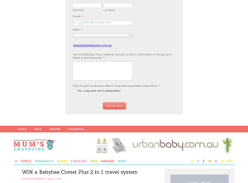 Win a Babybee Comet Plus 2 in 1 Travel System