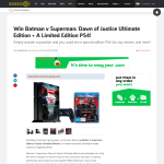 Win a 'Batman v Superman: Dawn of Justice Ultimate Edition' + a limited edition PS4!