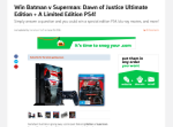 Win a 'Batman v Superman: Dawn of Justice Ultimate Edition' + a limited edition PS4!