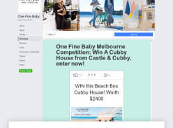 Win a 'Beach Box' Cubby House, valued at $2,400!