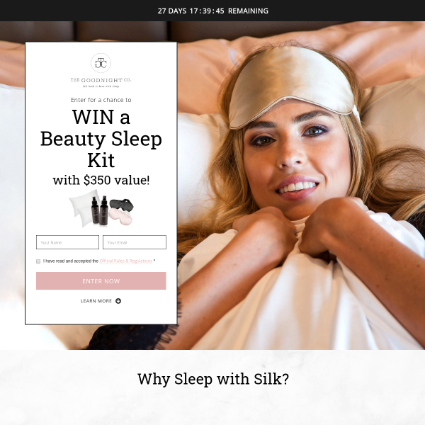 Win a Beauty Sleep Bundle