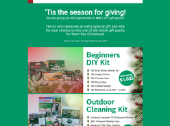 Win a Beginner DIY, Outdoor Cleaning or Gardening Prize Pack