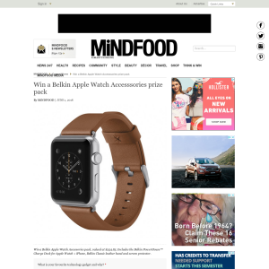 Win a Belkin Apple Watch Accesssories prize pack