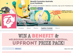 Win a Benefit & Melbourne International Comedy Festival, Upfront prize pack!
