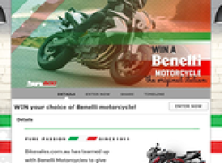 Win a Benelli motorcycle!